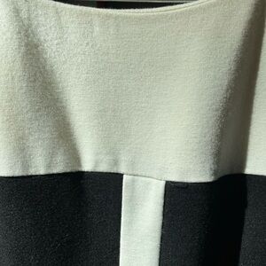 Ralph Lauren Sleeveless Sheath Geometric Black White Pop Plus Size 18W 60s Style